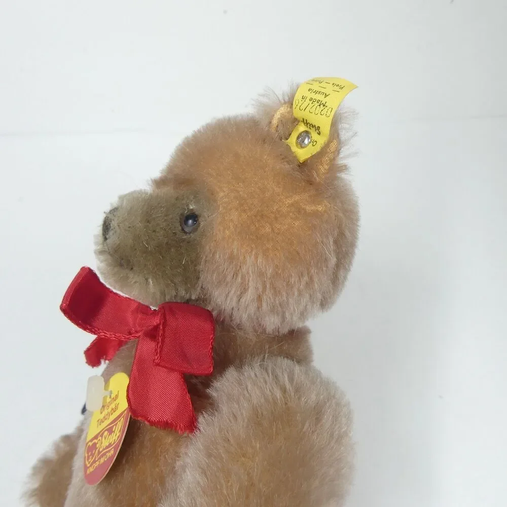 Steiff Teddy Bear Mohair Jointed NWT Vintage 10